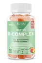 SUKU 维生素B 配有维生素C的复合体 – 糖无维生素Vegan 8 B 维生素复合体 配料Gummy 配料 增加细胞发展,改善代谢和Collagen 构型,桃花香(50 Gummys)
