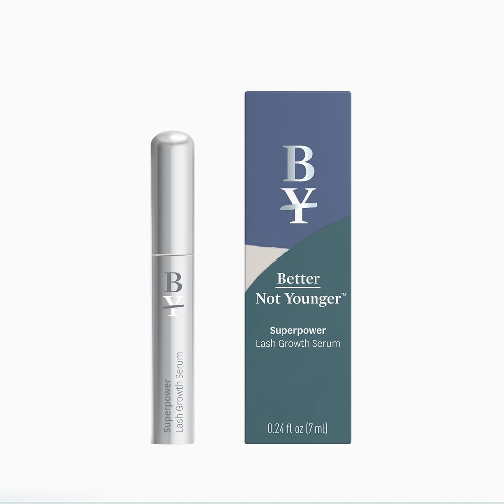 更好的不是年轻 超能力 Lash Serum( 7ml) 配有 Peptides, 维生素和营养素的 Lash 条件器 - 增强 Thicker, Fuller 和 Longer Lashes 的 Serum - 无残忍