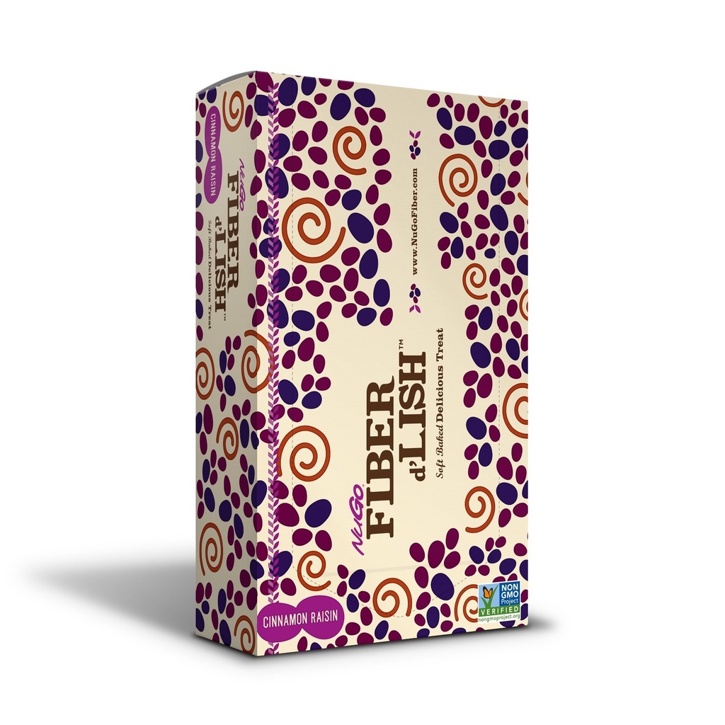 (原始内容存档于2018-09-21). NUGO Fiber d'Lish Cinnamon Raisin, 12g High Fiber, Vegan, 150 Calories, 1.6 Ounce, 16 Count (Pack of 1).
