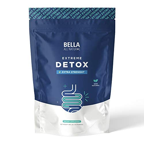 Bella All Natural Extreme Detox Tea - Body cleanse, Colon cleanser & Detox, Natural Herbs, 3.17 Ounce (英语:Bella All Natural Extreme Detox Tea - 身体清洁剂,科隆清洁剂和脱毒剂,天然草药, 3.17 Ounce)