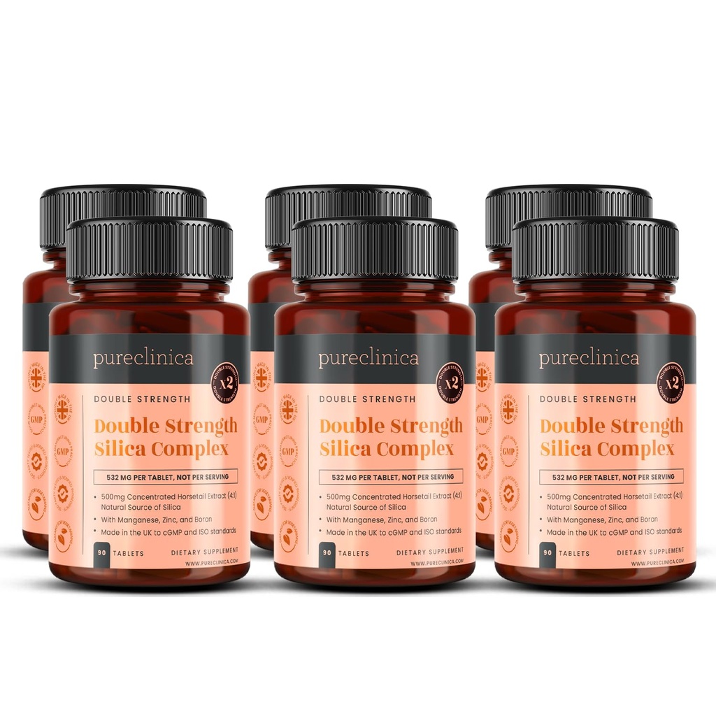 双强Silica Complex – 18个月供应量 ! (2000 mg 马尾抽取量 x 540 平板电脑(6瓶90))