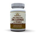 风车健康产品 天然维生素锌 Lozenges配有维生素C 蜂蜜柠檬火焰,免疫系统支持,提供抗氧化剂支持,美味和快速代理,60 Lozenges,60服务.