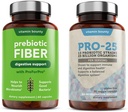 维生素精品 Pro-25 亲生药和先天药包 - 饮食用纤维,13 亲生药包,古特健康,消化性健康,延迟释放 - 捆绑