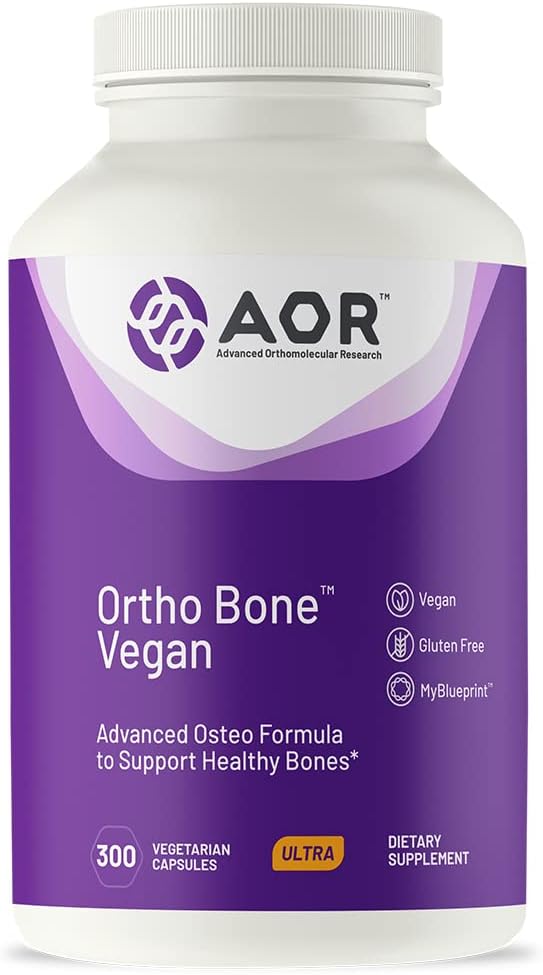 AOR、Ortho Bone Vegan、支持健康骨骼的Osteo公式,300卡普勒(60架)