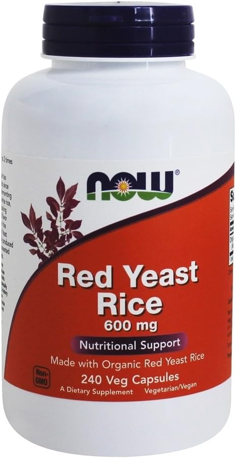 红酵母稻600毫克,240Vcaps,NOW食品