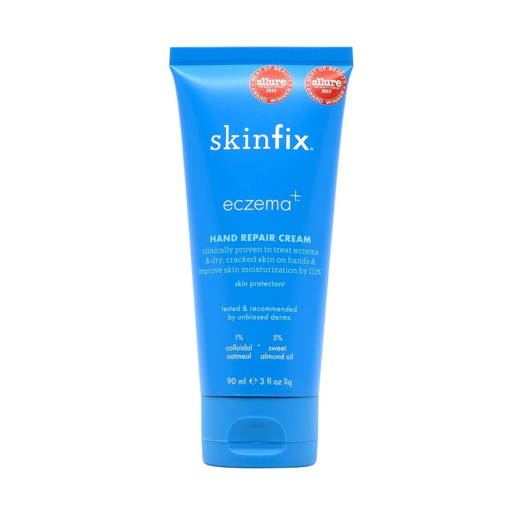皮肤 Eczema + 水合手修补 奶油: 用于处理 Eczema 干燥、裂缝、敏感皮肤、 3 FL OZ