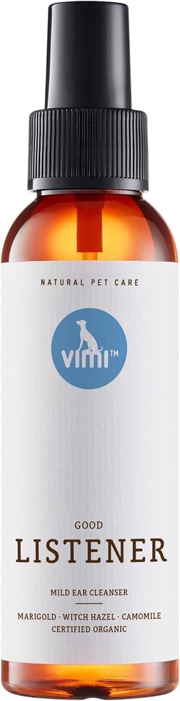 Animaux vimi Ear 清洁好听者 - 敏感狗耳的耳净喷雾器 - 与Camomimile, Calendula & Witch Hazel 的耳护理器 - 用于 Thorough & 轻度清洁 - 3.38 Fl Oz