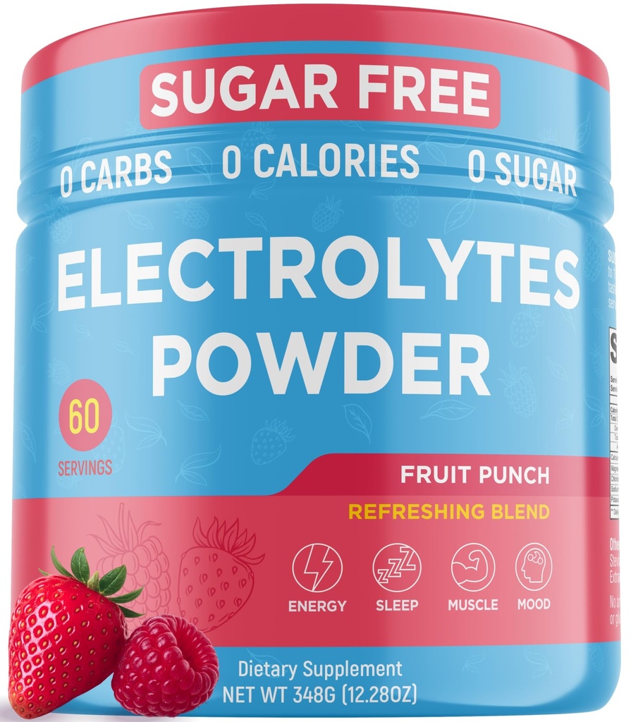 Keto Vitals Keto Electrolytes Powder Keto-Friendly Electrolytes with Potassium, Magnesium, Sodium, Calcium → Electrolytes 糖自由 → 补充能量饮料 Mix → 零卡路里,零卡路里
