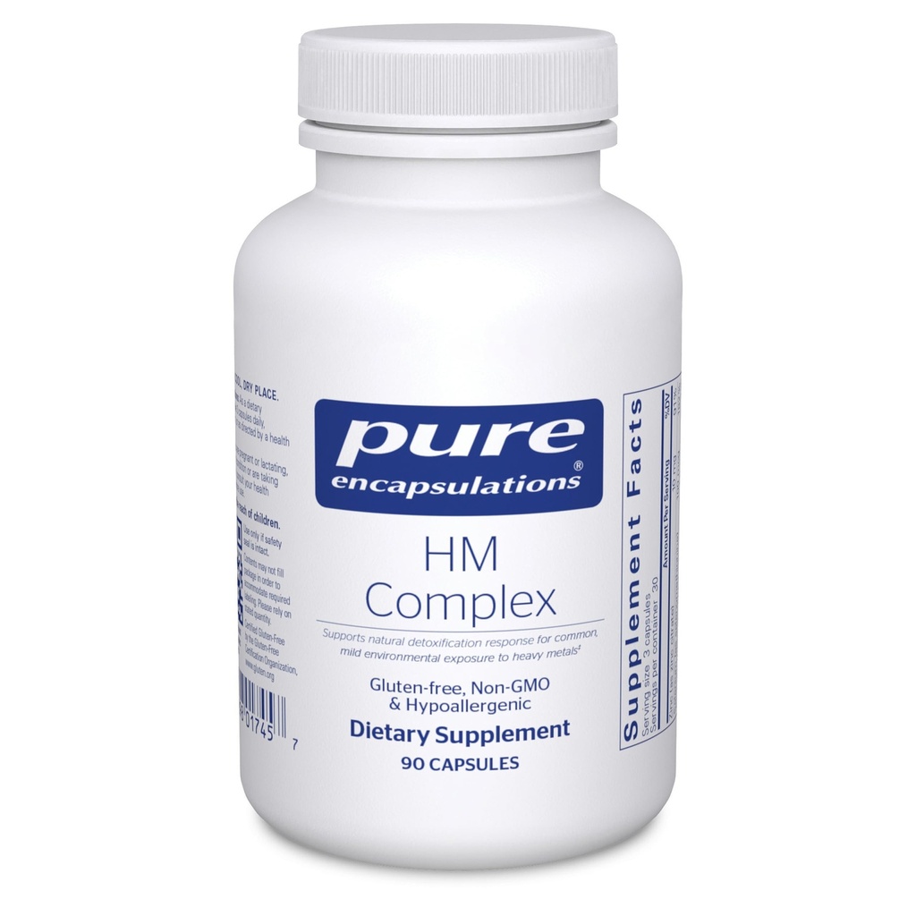 纯封装 HM 复合体 → 支持身体的天然解毒过程 * → 90 Capsules