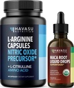 HAVASU 营养有机马卡根液体滴(60枚)和L Arginine L Citrulline 补充剂(30枚)
