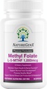 甲基folate MTHRF 补充剂 - 1000 mcg 生物活性维生素B9(5-MTHF) - 支持妊娠和胎儿健康 - 60 Capsules - 无葡萄糖