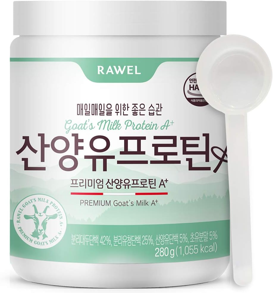 Rawel Premium山羊的乳蛋白粉A+(9.87oz)/高蛋白支持生长/支持Gut健康和消化/Whei蛋白Isolate(WPI)