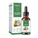 PUFFIAIR Soursop(Graviola) & Sea Mos Liquid Drop for cell Support & Regeneration, Imune Boost, Relax, Liver and Sleep, 草药提取,糖/糖自由,天然火焰, 2 Fl Oz/60ml