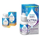 TheraTears Omega 3 补编, 1200mg, 90 ct (pack of 1) & 外干眼治疗润滑眼滴液用于干眼, 0.5 fl oz瓶, 2 Counter