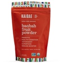KAIBAE Premium Organization Baobab Powder I Prebiot Gut Health, 间歇性快餐, 豁免, 水分 维生素 C, 多酚, 矿物 → 纤维补充 → 8 oz.
