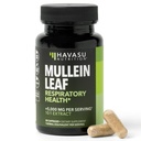 Mullein Leaf Capsules促进呼吸卫生 -- -- 5000mg 摘录 10:1 肺支持和免疫功能 -- -- 30 Counter -- -- Vegan, Non-GMO Capsules -- -- 草药补充剂 -- -- 1个月供应