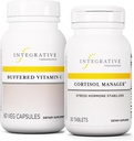 综合疗法包与科尔蒂索尔管理器,30片-缓冲维生素C Capsules 1000毫克,60维冈 Capsules-压力补充剂与Ashwagandha *-抗氧化剂的免疫补充剂*