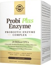 Solgar Probi Plus Enzyme Complex, 30 Capsules - 20亿 CMU Probiotic Plus 酶 - Once Daily - 临床研究 缓解偶发性气体和布洛廷 - 非GMO和乳品免费,30种服务