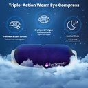 蒸汽眼罩自热压缩干燥眼,快速解冻 Stye,Puffy敏感眼 - Moist Heat Mask for Sleep, 15 pack