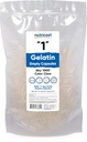 营养成本 空卡普勒斯 Gelatin 大小 1-1000 清空 Gel Capsules - Kosher, 非 GMO, Soy Free, Gluten Free