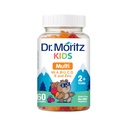 DR. MORITZ 儿童多维他命 14 岁基本维生素日补充2 + 维生素 ACDE 蔬菜 B6 B12 锌 Biotin Gummy 多维他命 儿童-(60个计数)