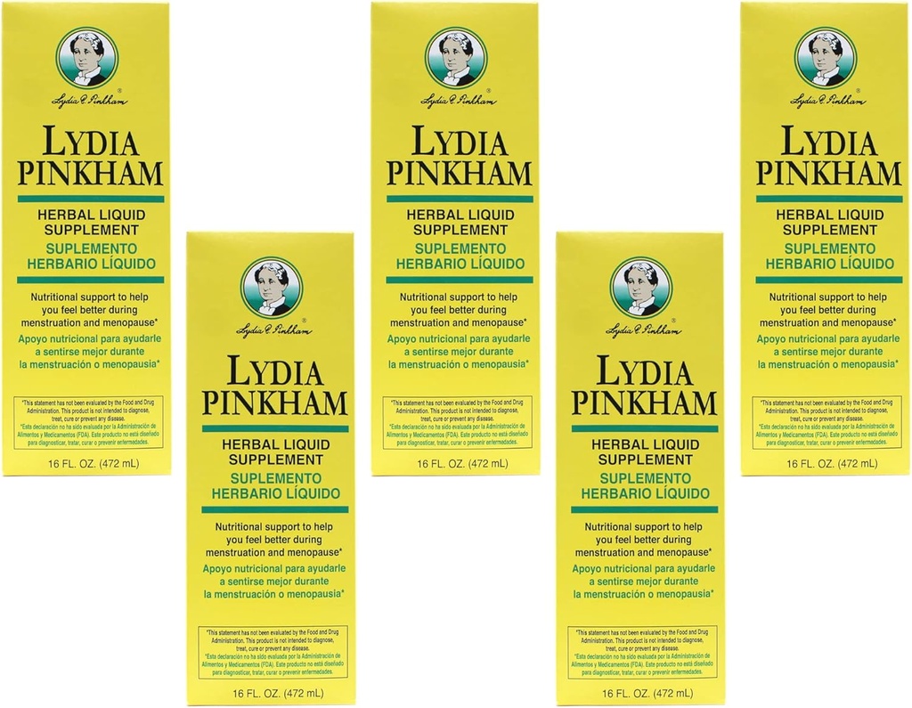 Lydia Pinkham Herbal 液体补充剂 16 oz(包5)