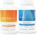 Eco Nugenics 绝缘细胞健康与免疫支持 包装 |-HonoPure - Magnolia Bark 提取 30 Capsules | PectaSol-C 改型 Citrus Pectin, 90 Capsules Bundle