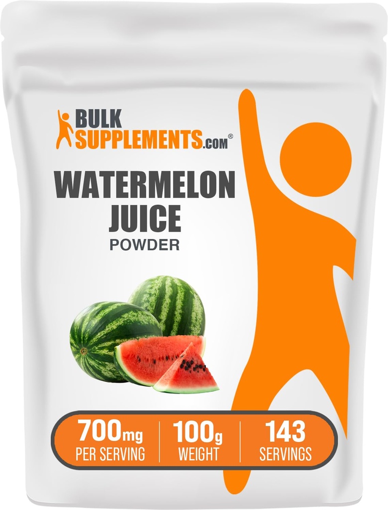 Bulk Assupports.com 西瓜汁粉 - 来自西瓜水果,水果粉,Hydation Supplement - 100g(3.5 oz) (包1)