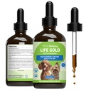 Petwelling Life Gold for Dogs - 支持解毒,免疫系统健康,抗氧化剂 - 兽形草药补充剂 - 4 oz (118毫升)
