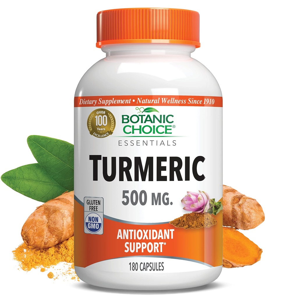 植物选择 Premium Turmeric Antioxidant Support - 成人联合健康补充剂 - 180 Vege Capsules (每个500毫克)