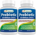 Best Naturals Probiotic 10 Strains 30亿大陆架 稳定 120 Veggie Caps(120个计数(2包))