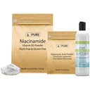 纯原成份素素素素素酸, Niacinamide, 和Glycerin Bundle, 各种尺寸, 无色, 无色