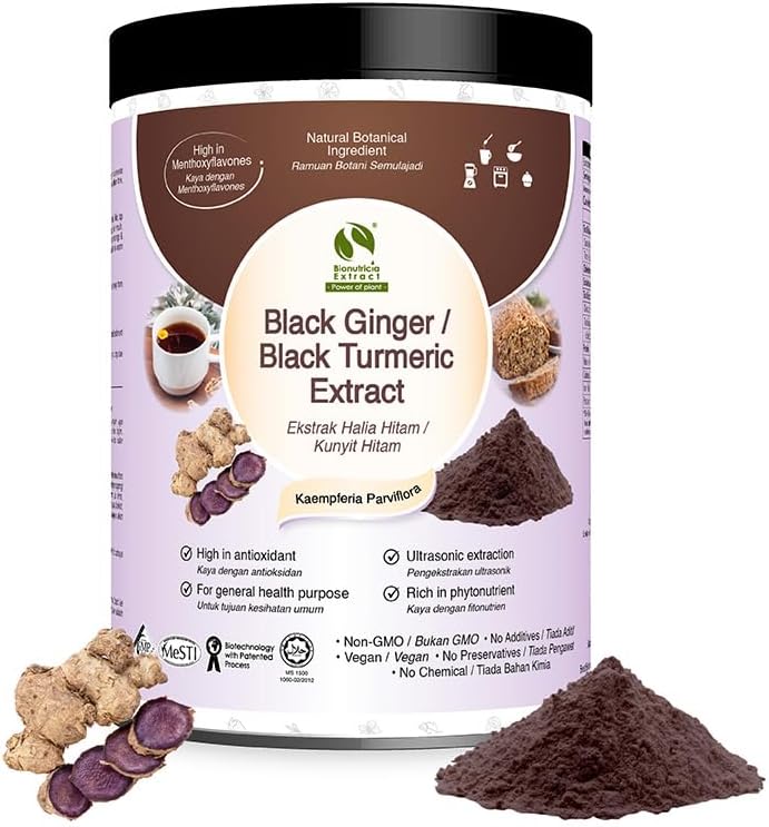 (原始内容存档于2019-03-26) (英语). Bionutricia Black Ginger Extract Powder |纯 纯 标准化 Extract | 能源与 Stamina | 1.76 Oz(50g)