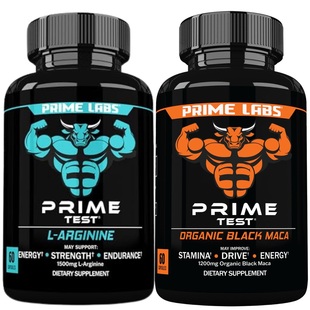 Prime Labs L Arginine (60 cm) + 有机黑马卡卡普尔(60 cm)