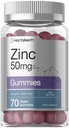 Horbäach Zinc 50mg 70 Gummys 混合贝里 Flavor | Vegan, Non-GMO and Gluten Free Formula | Zinc Citrate 饮食补充
