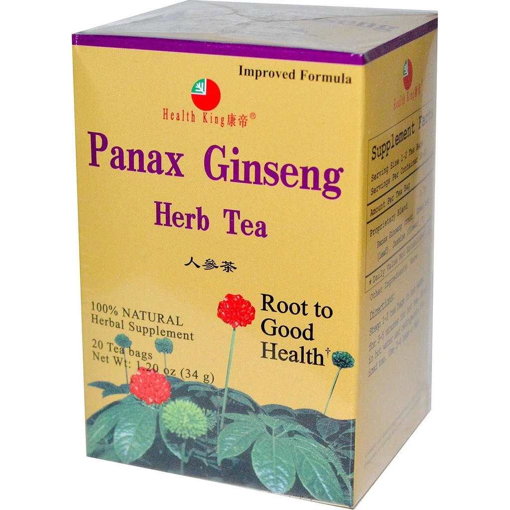 卫生王Panax Ginseng Herb 茶叶、茶包、20个伯爵盒