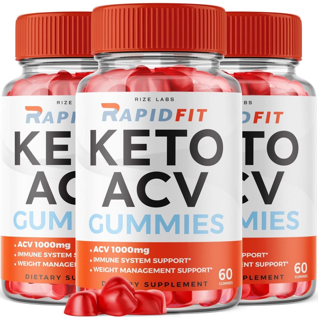 rize 实验室 - RapidFit Keto ACV Gummys for Advanced Wight Loss with Apple Cider Vinegar 补充剂 帮助减少贝利脂肪以获得额外力量(180 Gummys)