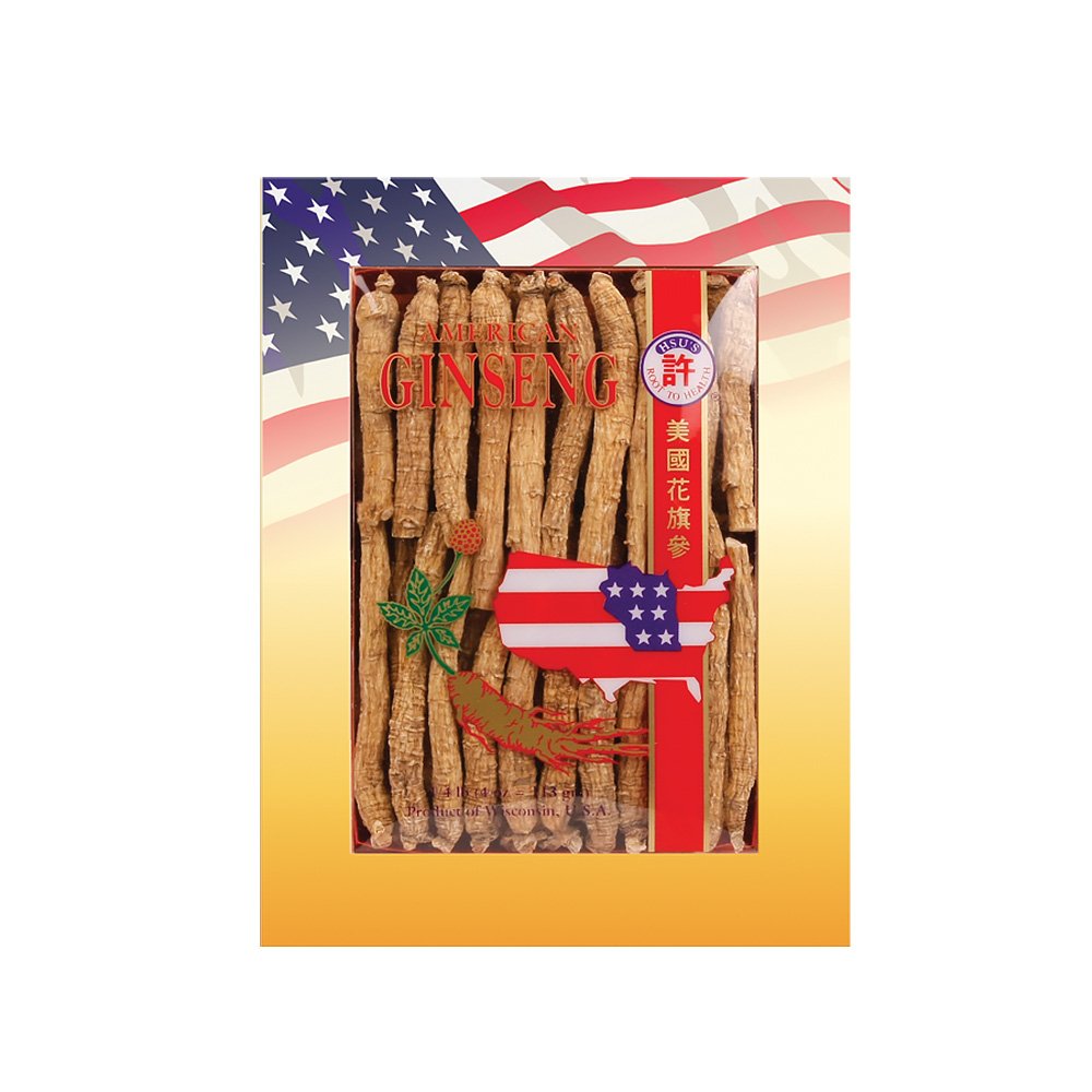 Hsu's Ginseng SKU 105-4 | Long Small #2 |来自美国威斯康辛州马拉松县的培育的美国Ginseng | 许氏花旗参 | 4oz Box, , B0009NG68S