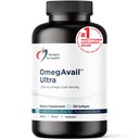 健康OmegAvail Ultra TG鱼油1200mg-Triglyceride Form Omega 3鱼油补充剂,配有DHA/EPA-无鱼余味(120软胶)
