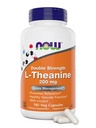 Now Foods L-Theanine,双强200 mg per Cap - 180 Veg Capsules - 加固100mg Inositol - 蔬菜,Non-GMO - Ltheanine 200mg 补充剂