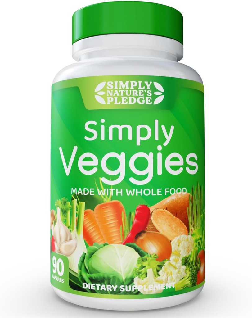 简单的自然承诺——用全食品超级食品制作,用Beta Carotene & 18种不同的蔬菜包装——100%的豆类免费