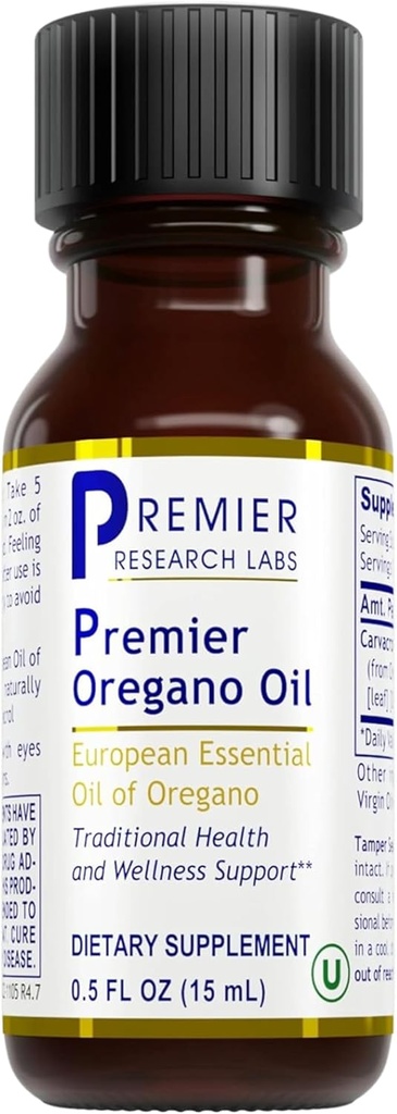 Oregano Oil -- -- Carvacrol的Oregano油,Immune & Gut健康食用Oregano基本油补充品 -- -- 0.5 Fl Oz