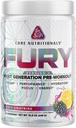 核心营养素Fury V2:工作前粉剂,以最大限度地提高Gym W/Zum-XR®咖啡因、L-Citruline和Alpha GPC(40 Scoops)(黑色闪电)的性能