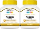 21世纪 Niacin 500 mg 超长释放板块,100 count (27474) (Pack of 2)