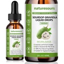 纯有机Soursop提取器、Soursop Graviola液滴1800MG、有机纯天然Soursop叶和水果提取器、无糖/葡萄糖,2 FL.OZ(1)