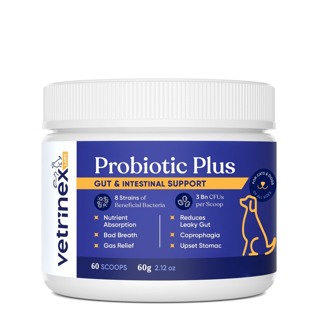 Probiotic - 狗的Coprophagia治疗 - 阻止和防止狗吃屎 - 无工具 吃、威慑和预防 - 猫、狗和猫的Probiotic Powder