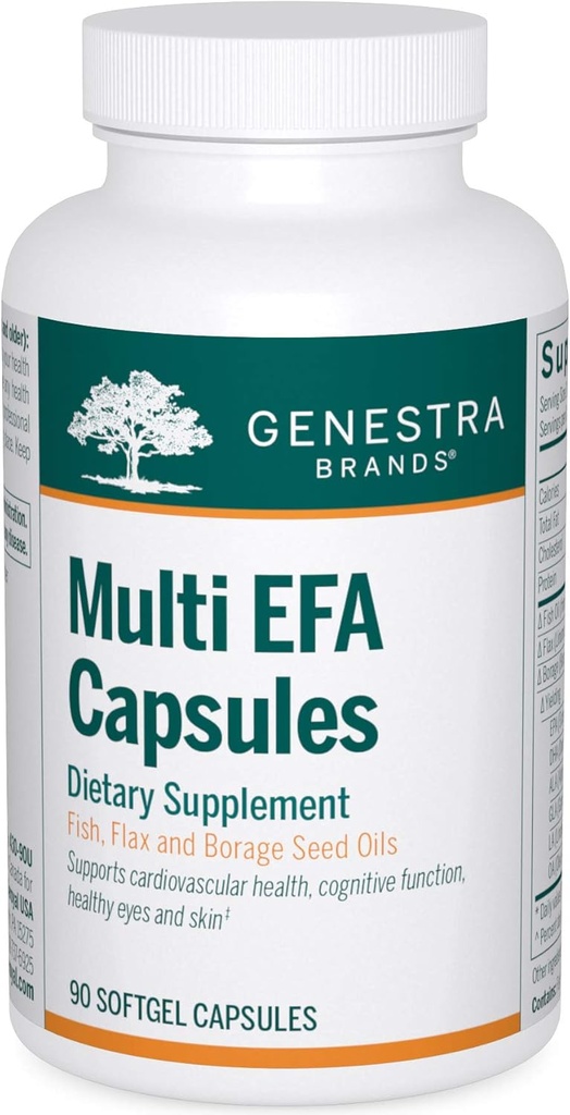 Genestra Brands 多种普及教育 Capsules 独有的鱼、法兰斯和波拉吉种子油 90软胶 Capsules