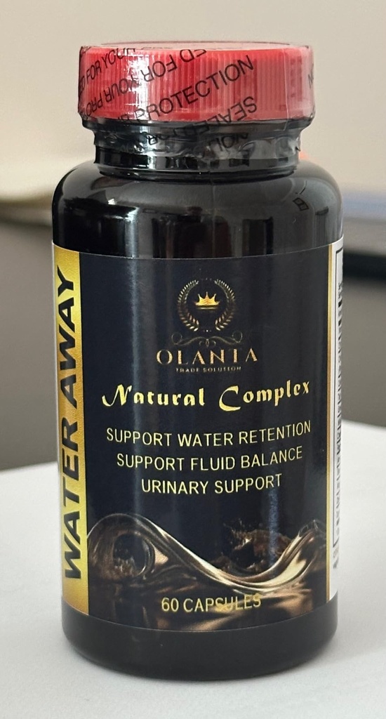 WATER AWAY PILLS - Premium Herbal Blend with Milk Thettle, Turmeric, Tart Cherry - Premium 水保持和氟化 - Immune系统增压器 - 草药二尿补充剂 - 1瓶