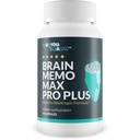 Brain Memo Max Pro Plus - 顶级记忆和Brain Memo Max Pro 补充 - 支持改善记忆和精神敏锐 - 援助自然脑功能 - 支持焦点,精神恢复,和能源