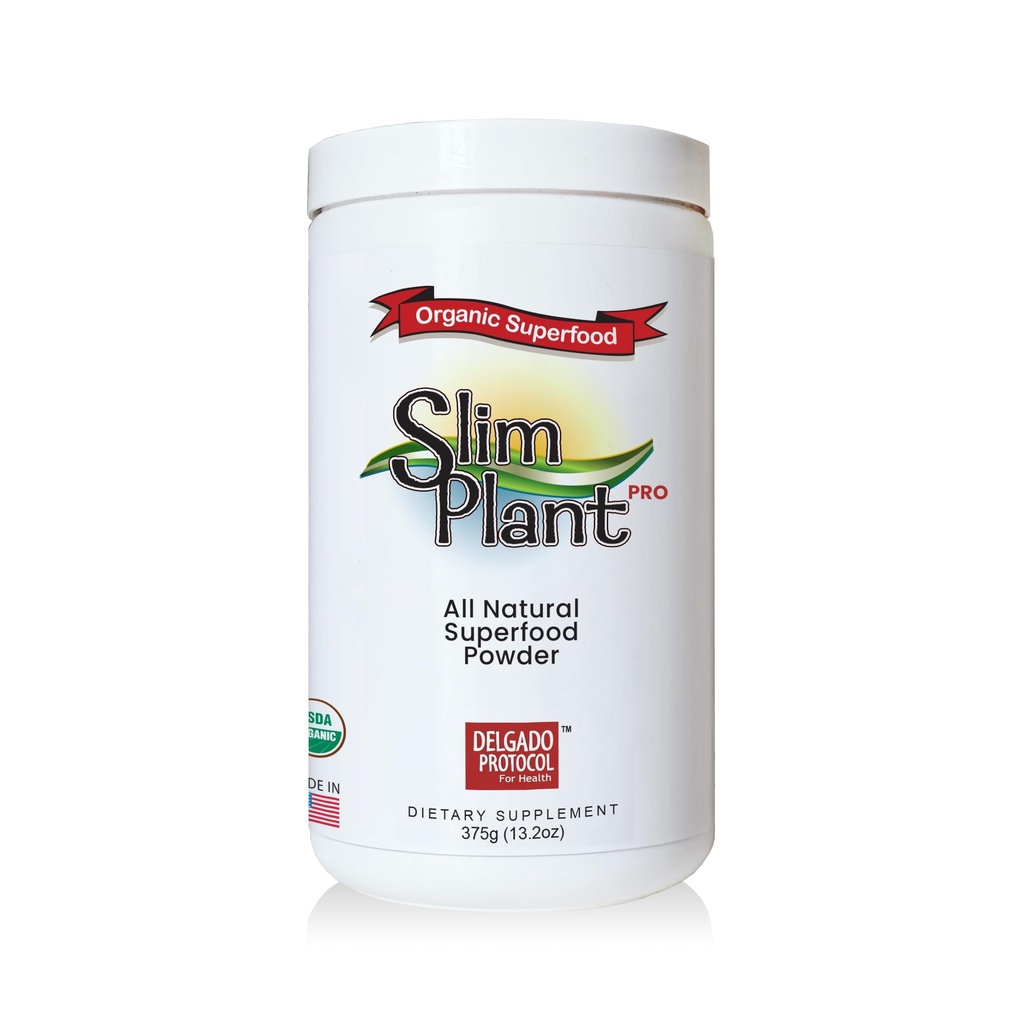 SlimPlant Pro - 所有天然超级食品蛋白质粉/35 维生素、矿物和全食源成份(13.2 Ounces)